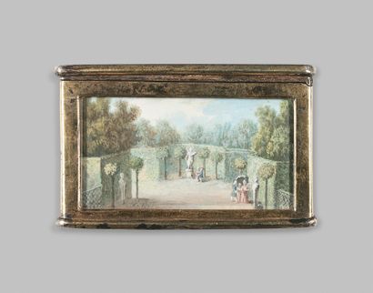 Henri Joseph VAN BLARENBERGHE (1750-1826), dans le goût de 
Rare rectangular snuffbox...