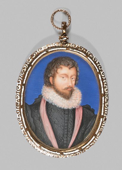 ECOLE ANGLAISE DU XIXe SIÈCLE 
Portrait de Robert Dudley, 1er comte de Leicester...