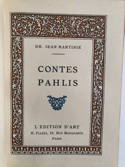 null F. Toussaint - Le Jardin des Caresses, - Ed. d Art Piazza, 1941- -Contes Pahlis...