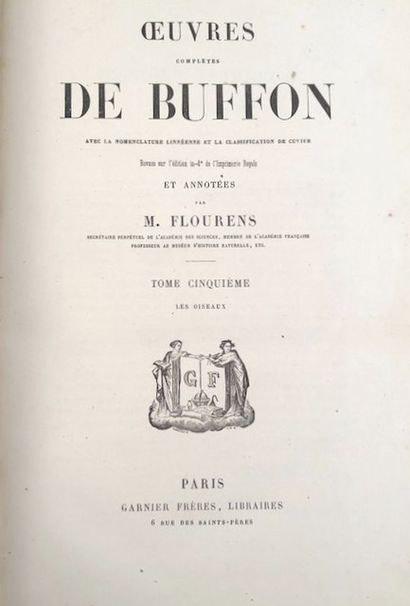 null "Buffon - Oeuvres avec la nomenclature Linnéenne et la Classification de Cuvier...