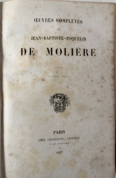 null Molière Jean Baptiste-Poquelin - Oeuvres Complètes - Paris chez Gennequin, Libraire,...