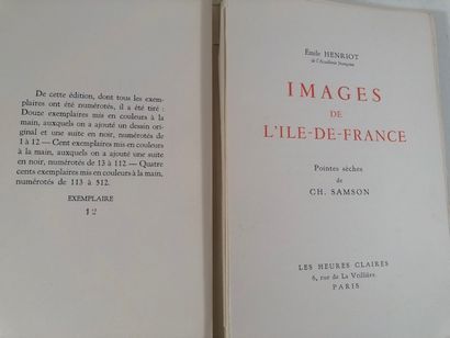 null Samson -Emile Henriot -pointes sèches de Ch. Samson Images de l Ile de France...