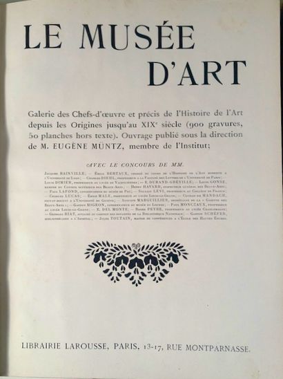 null Henri Focillon tome 1 Des Origines au XIXè siècle - Le Musée d'Art, galerie...