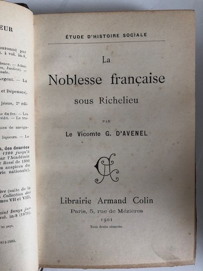 null Vicomte d Avenel - La Noblesse Française sous Richelieu,  étude d histoire sociale...