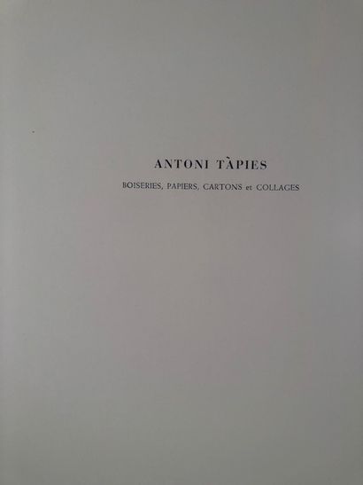 null Joan Teixidor - Antoni Tapies Boiseries, Papiers, Cartons et Collages -Sala...