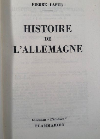 null Pierre Lafue - Histoire de L Allemagne, Flammarion, 1950 - Ernest Lavisse -...