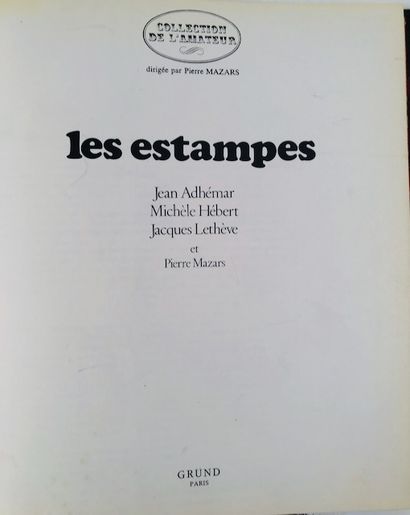 null Jean Adhémar - Les Estampes - Librairie Grund, 1973 - demi chagrin - Bibliothèque...