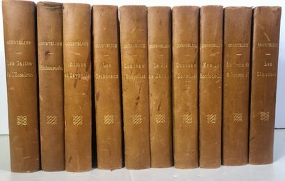 null Courteline - Oeuvres Complètes - Librairie de France, 1931 - 10 volumes - demi...