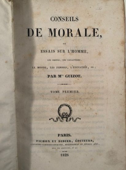 null Guizot - Histoire de France- Paris Pourrat frères, 1833 - mouillures claires...