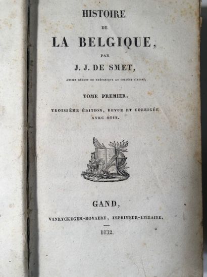 null J.J. De Smet - Histoire de la Belgique - Gand, Vanryckegem-Hovaere Imprimeur...