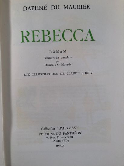 null Daphné Du Maurier - Rebecca, illust. Par C. Chopy, - Ed. Du Panthéon, 1951,...
