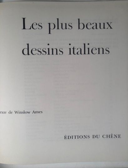 null Winslow Ames - The Most Beautiful Italian Drawings - Editions du Chêne, 1964...