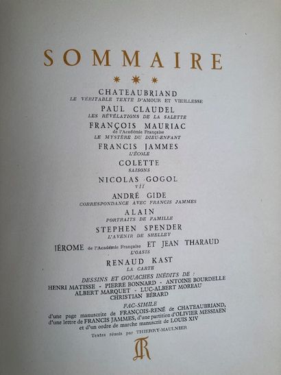 null La Table ronde, Quatrième Cahier, 1945 - exemplaire n° 1547 - La Table Ronde...