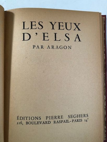 null Fred Ulhman - L Ami Retrouvé - Gallimard, 1971- Aragon - Les Yeux d Elsa - Seghers,...