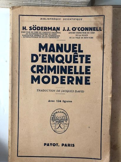 null H. Söderman - J.J.O Connell - Manuel d Enquête Criminelle Moderne - Payot, 1953...