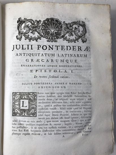 null Julii Pontederae - Antiquatum Latinarum Graecarumque Enarrationes Atque Emendationes...