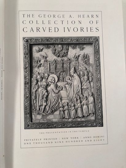 null The George A. Hearn Collection of Carved Ivories - Privately printed, New York,...