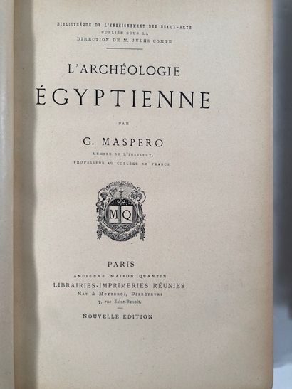 null G. Maspero -L Archéologie Egyptienne - Paris, Librairie Imprimeries Réunies,...