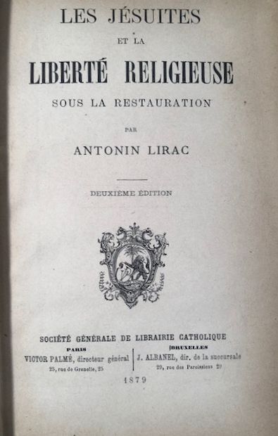 null "H. Boehmer - Les Jésuites - Librairie Armand Colin, 1910 - Ch.Weiss - Histoire...