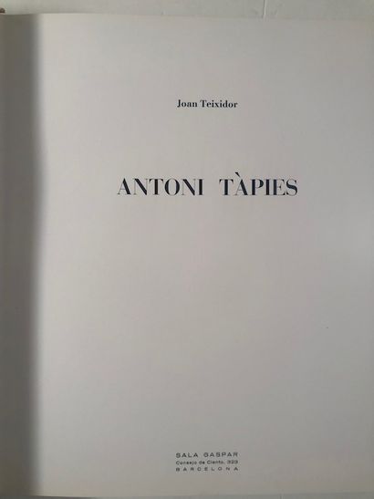 null Joan Teixidor - Antoni Tapies Woodwork, Paper, Cardboard and Collage -Sala Gaspar,...