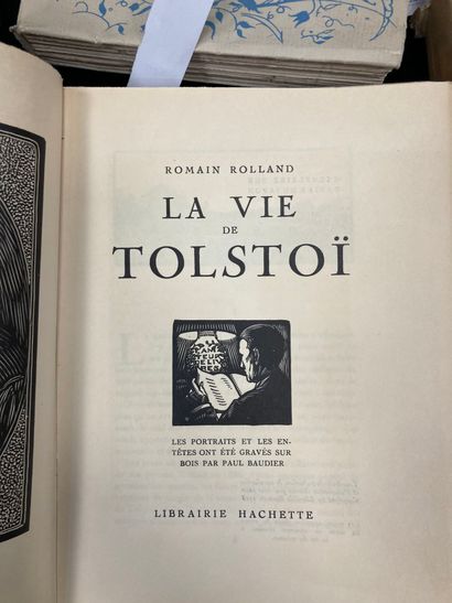 null 
- Romain ROLLAND 

- La vie de Tolstoï - gravures Paul Baudier, n° 5 sur papier...