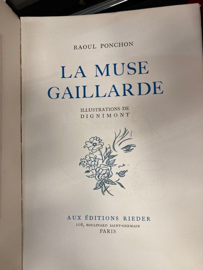 null 
- Raoul PONCHON, La Muse Gaillarde, illustration Dignimont, Rieder 1939,

 n°...