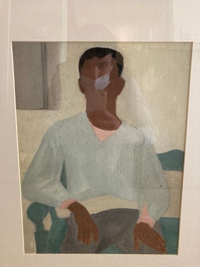 null Portrait d'homme assis

Huile sur toile contre collée sur carton

35 x 25 cm...