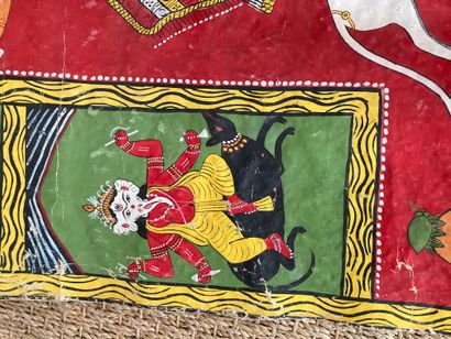 null Peinture sur papier enduit, art local indien

Durga

72 x 94 cm

Usures et petits...
