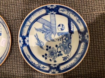null CHINE

Quatre assiettes en porcelaine à décor en camaïeu bleu d'animaux fantastiques...