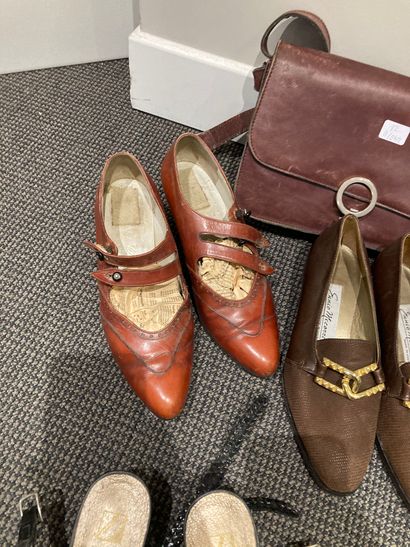 null Lot de 9 paires de chaussures (Céline, Gontard,Clergerie, Ceroni, Meccori) on...