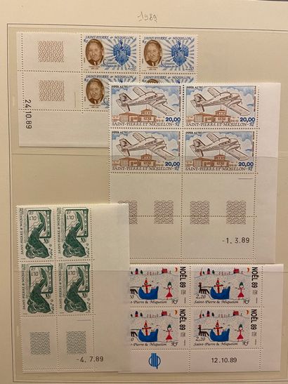 null TAAF, St PIERRE et MIQUELON, ANDORRE Emissions 1950/2000 : Ensemble de timbres...