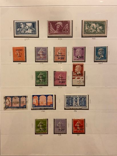 null FRANCE Issues 1849/1940: Collection of mint and cancelled stamps, good values...