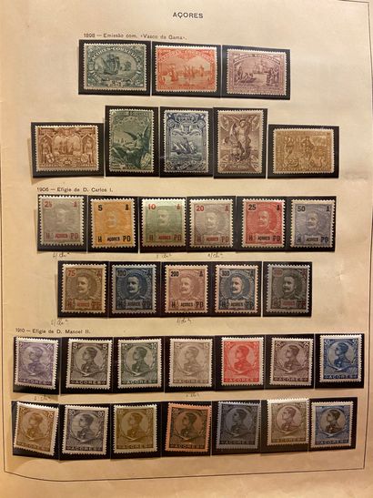 null PORTUGUESE COLONIES : Very interesting collection of mint and cancelled stamps,...