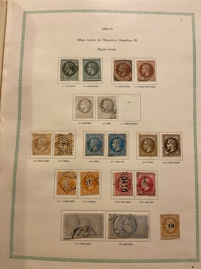 null FRANCE Emissions 1849/1960 : Collection de timbres neufs et oblitérés, quelques...