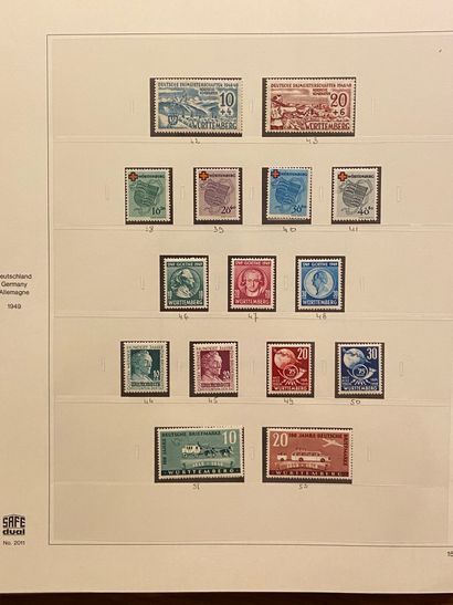 null GERMANY Issues 1940/2000: Collection of mint and cancelled stamps including...