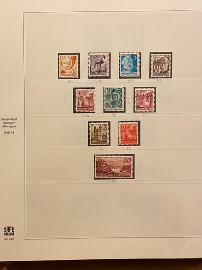 null ALLEMAGNE Emissions 1940/2000 : Collection de timbres neufs et oblitérés dont...