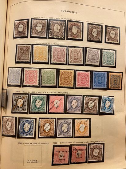 null PORTUGUESE COLONIES : Very interesting collection of mint and cancelled stamps,...