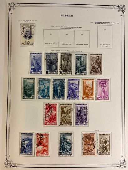 null ALL COUNTRIES: Very important set of mint and cancelled stamps, contained in...