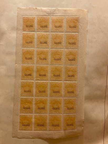 null COLONIES PORTUGAISES : Très intéressante collection de timbres neufs et oblitérés,...