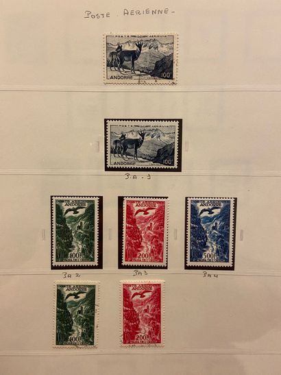 null TAAF, St PIERRE et MIQUELON, ANDORRE Emissions 1950/2000 : Ensemble de timbres...