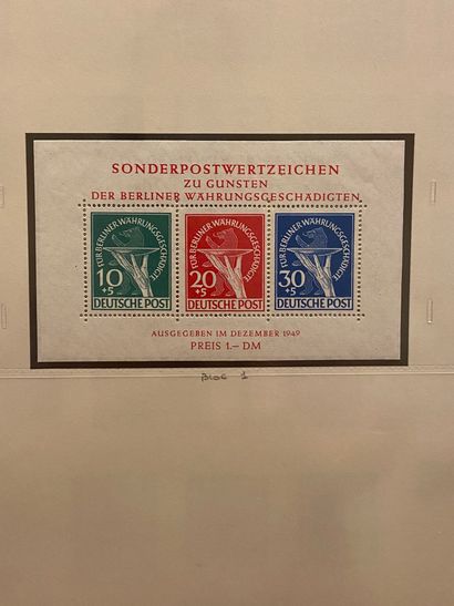 null GERMANY Issues 1940/2000: Collection of mint and cancelled stamps including...