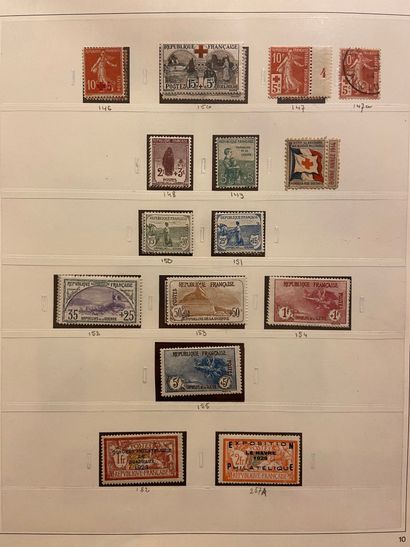 null FRANCE Emissions 1849/1940 : Collection de timbres neufs et oblitérés, de bonnes...