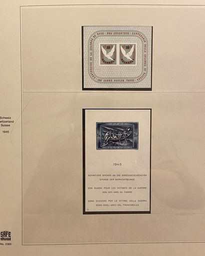 null SUISSE, LIECHTENSTEIN Emissions 1850/2000 : Collection de timbres neufs et oblitérés,...