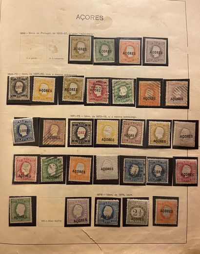 null COLONIES PORTUGAISES : Très intéressante collection de timbres neufs et oblitérés,...