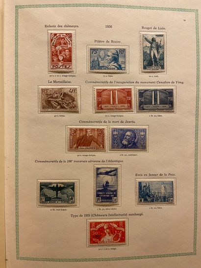 null FRANCE Emissions 1849/1960 : Collection de timbres neufs et oblitérés, quelques...