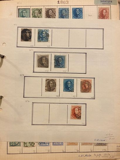 null ALL COUNTRIES Issues 1840/1920 : Collection of mint and cancelled stamps in...