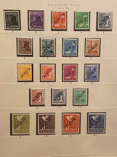 null ALLEMAGNE Emissions 1940/2000 : Collection de timbres neufs et oblitérés dont...