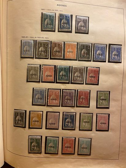 null PORTUGUESE COLONIES : Very interesting collection of mint and cancelled stamps,...