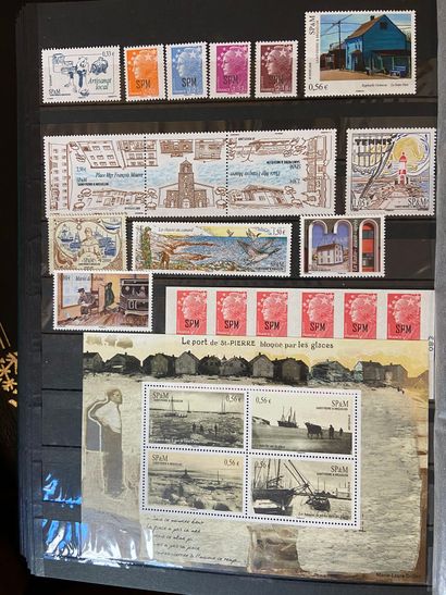 null TOUS PAYS Emissions 1840/2010 : Collection de timbres neufs et oblitérés dont...