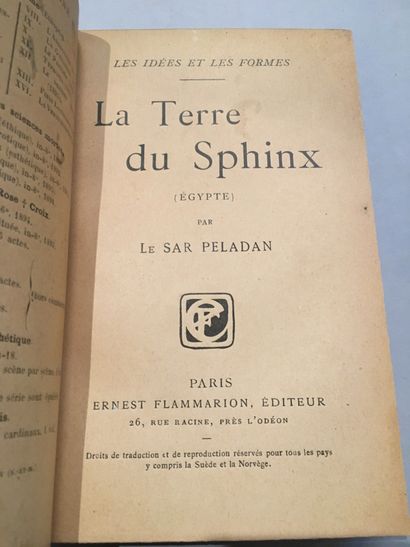 PELADAN (Joseph Aimé dit Joséphin Péladan, dit le sar). La Terre du Sphinx. Paris,...